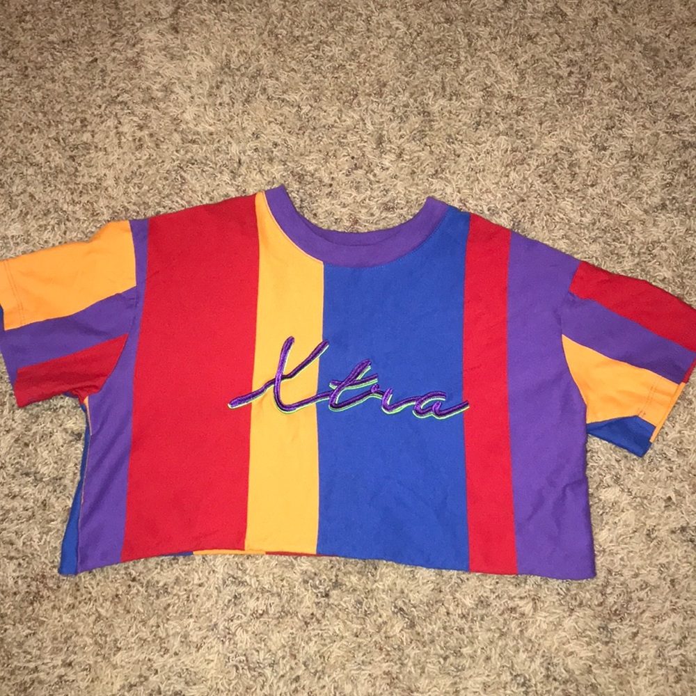 Multicolor Xtra Crop Top